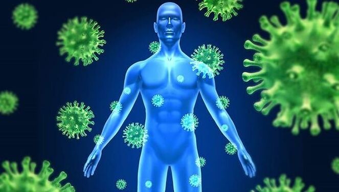 zmanjšana imuniteta zaradi parazitov